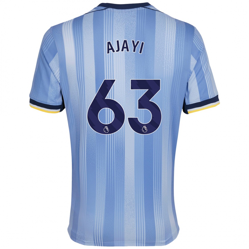 Niño Camiseta Damola Ajayi #63 Azul Claro 2ª Equipación 2024/25 La Camisa Argentina