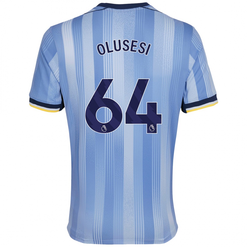 Niño Camiseta Callum Olusesi #64 Azul Claro 2ª Equipación 2024/25 La Camisa Argentina