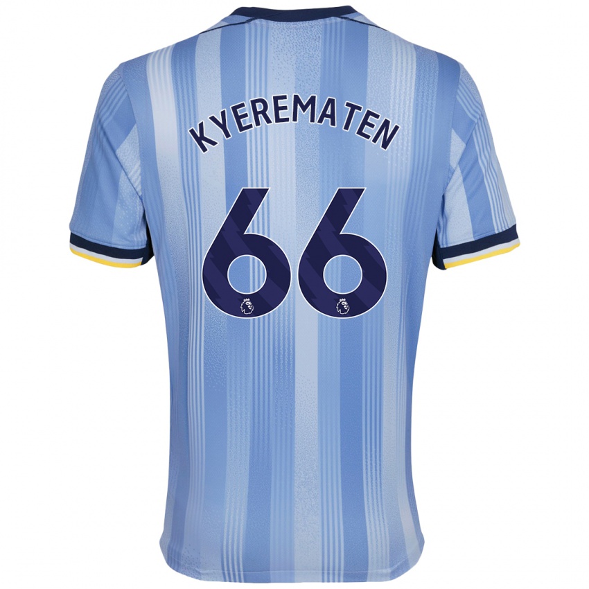 Niño Camiseta Rio Kyerematen #66 Azul Claro 2ª Equipación 2024/25 La Camisa Argentina