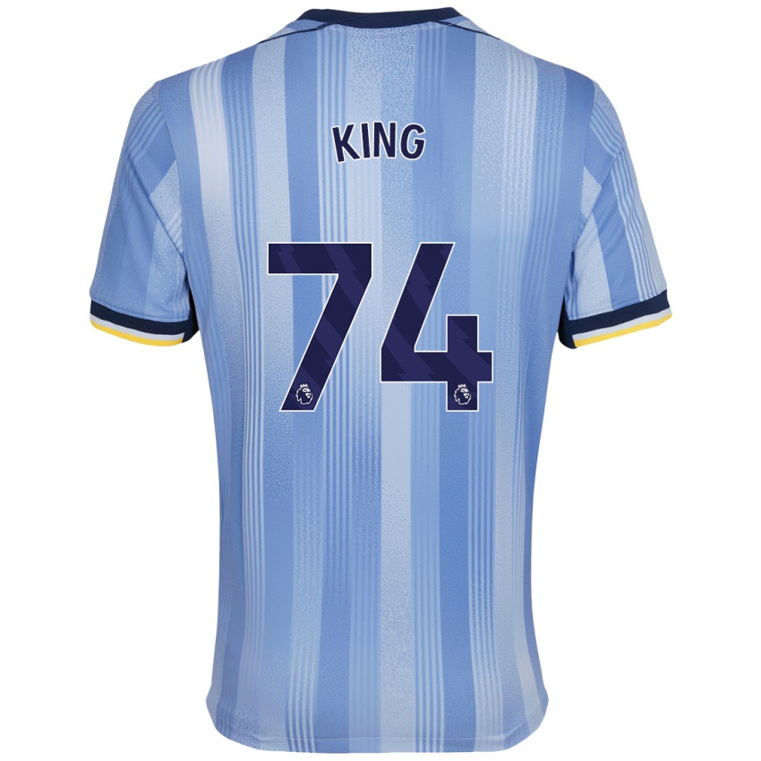 Niño Camiseta Maeson King #74 Azul Claro 2ª Equipación 2024/25 La Camisa Argentina