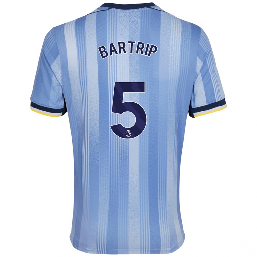 Niño Camiseta Molly Bartrip #5 Azul Claro 2ª Equipación 2024/25 La Camisa Argentina