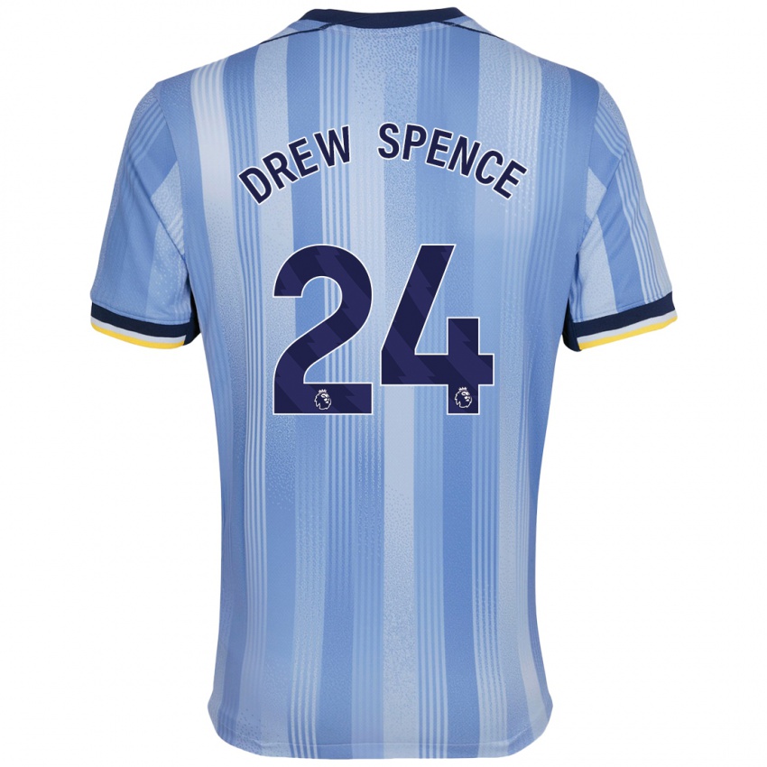 Niño Camiseta Drew Spence #24 Azul Claro 2ª Equipación 2024/25 La Camisa Argentina