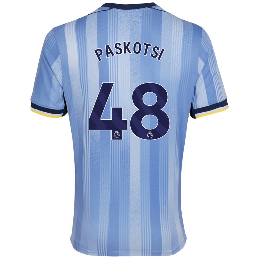 Niño Camiseta Maksim Paskotsi #48 Azul Claro 2ª Equipación 2024/25 La Camisa Argentina