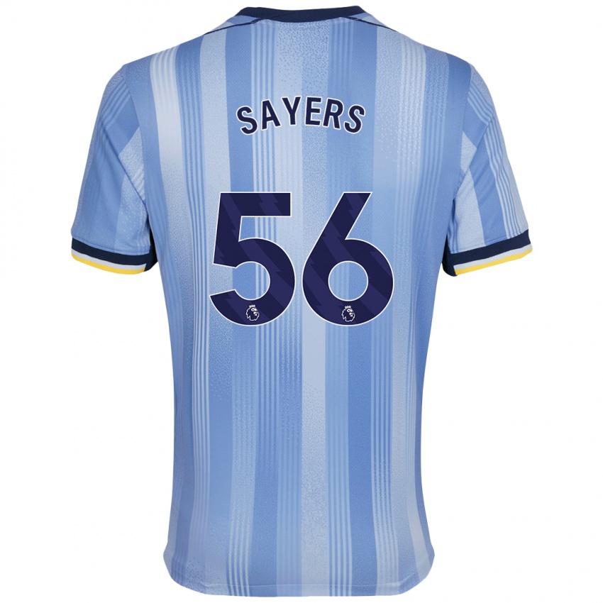 Niño Camiseta Charlie Sayers #56 Azul Claro 2ª Equipación 2024/25 La Camisa Argentina