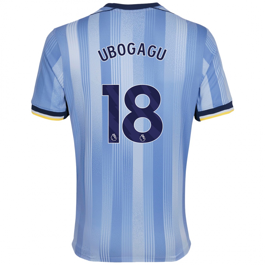 Niño Camiseta Chioma Ubogagu #18 Azul Claro 2ª Equipación 2024/25 La Camisa Argentina