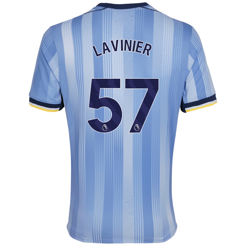 Niño Camiseta Marcel Lavinier #57 Azul Claro 2ª Equipación 2024/25 La Camisa Argentina