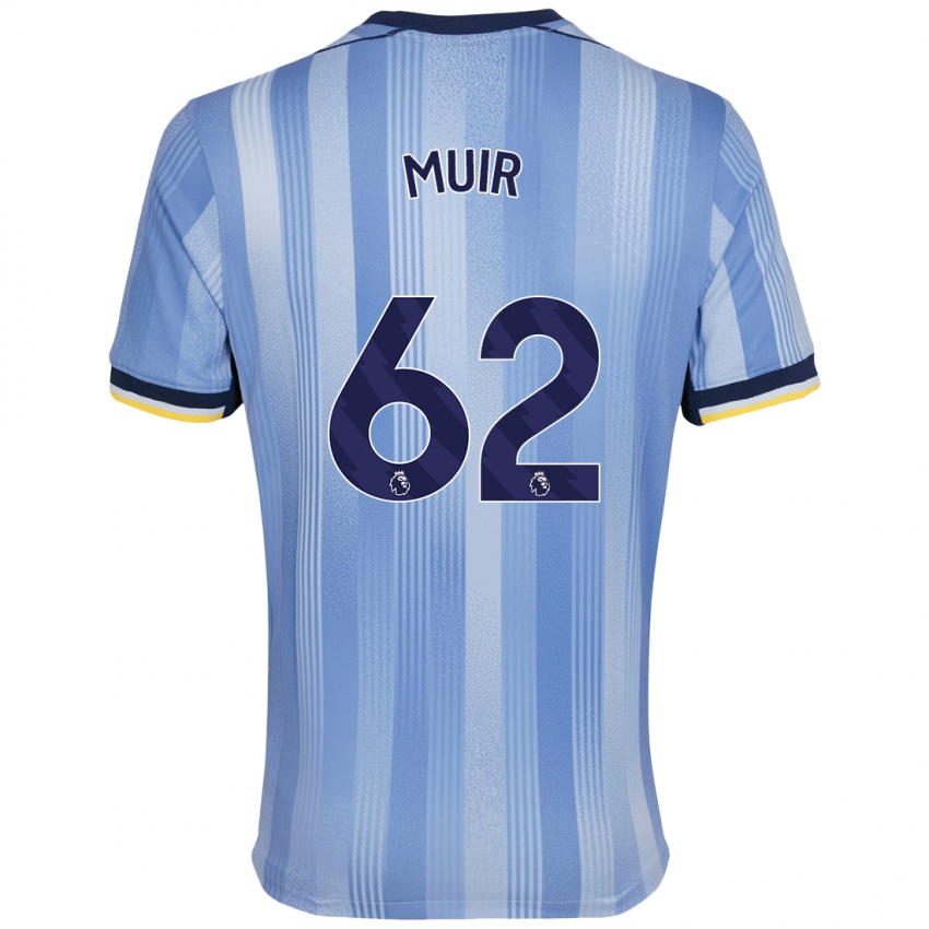 Niño Camiseta Marqes Muir #62 Azul Claro 2ª Equipación 2024/25 La Camisa Argentina