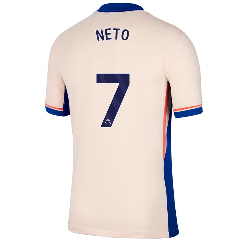 Niño Camiseta Pedro Neto #7 Beige Claro 2ª Equipación 2024/25 La Camisa Argentina