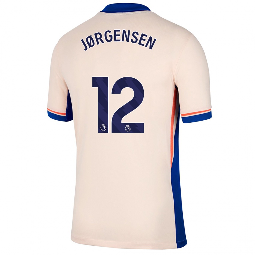 Niño Camiseta Filip Jørgensen #12 Beige Claro 2ª Equipación 2024/25 La Camisa Argentina