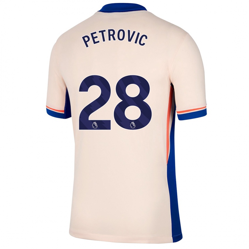 Niño Camiseta Djordje Petrovic #28 Beige Claro 2ª Equipación 2024/25 La Camisa Argentina