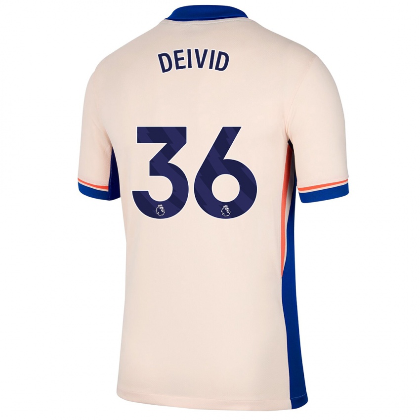 Niño Camiseta Deivid Washington #36 Beige Claro 2ª Equipación 2024/25 La Camisa Argentina