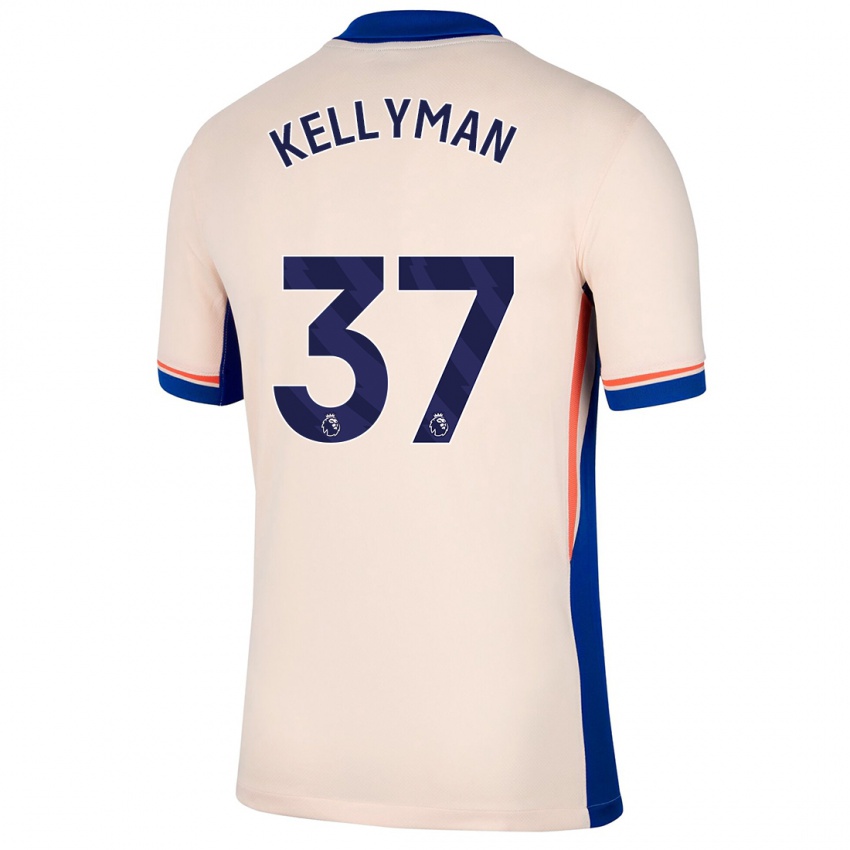 Niño Camiseta Omari Kellyman #37 Beige Claro 2ª Equipación 2024/25 La Camisa Argentina