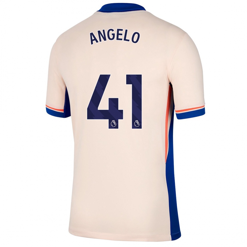 Niño Camiseta Ângelo #41 Beige Claro 2ª Equipación 2024/25 La Camisa Argentina