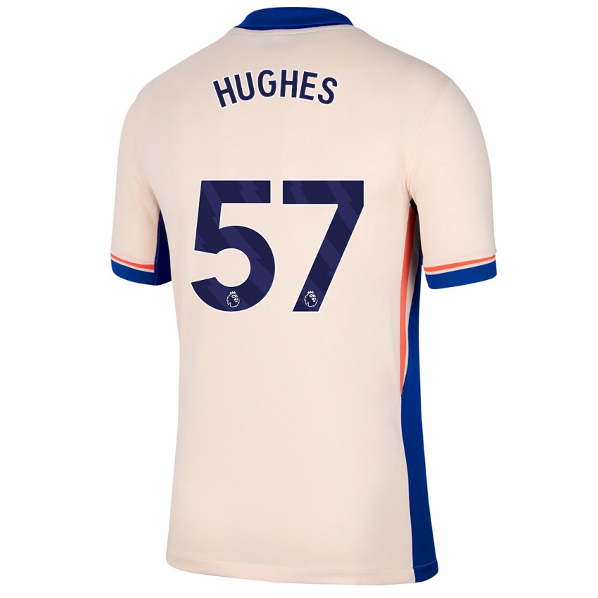 Niño Camiseta Brodi Hughes #57 Beige Claro 2ª Equipación 2024/25 La Camisa Argentina