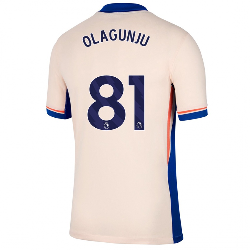 Niño Camiseta Saheed Olagunju #81 Beige Claro 2ª Equipación 2024/25 La Camisa Argentina