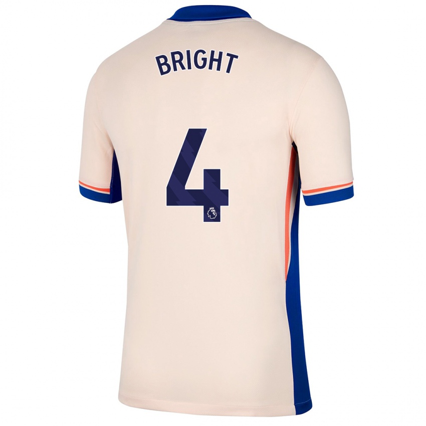 Niño Camiseta Millie Bright #4 Beige Claro 2ª Equipación 2024/25 La Camisa Argentina