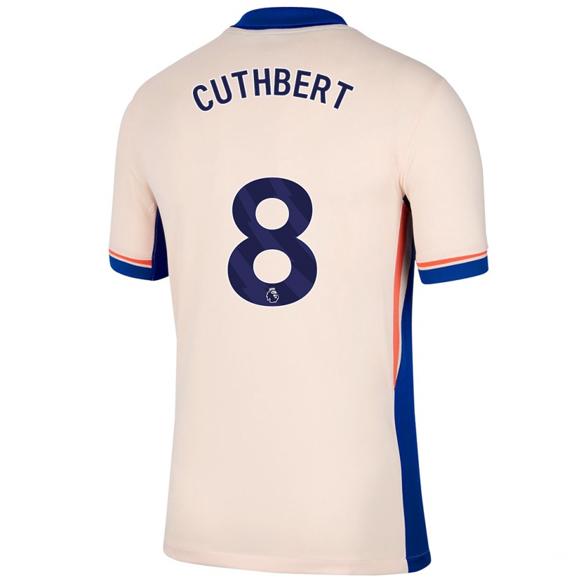 Niño Camiseta Erin Cuthbert #8 Beige Claro 2ª Equipación 2024/25 La Camisa Argentina