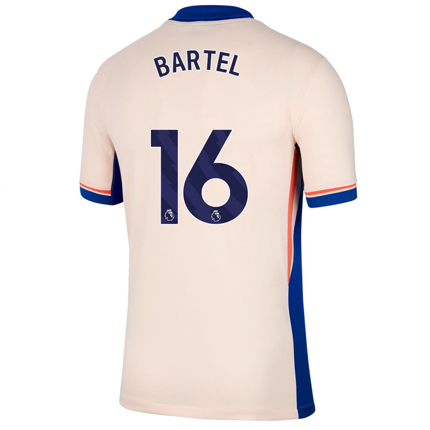 Niño Camiseta Júlia Bartel #16 Beige Claro 2ª Equipación 2024/25 La Camisa Argentina