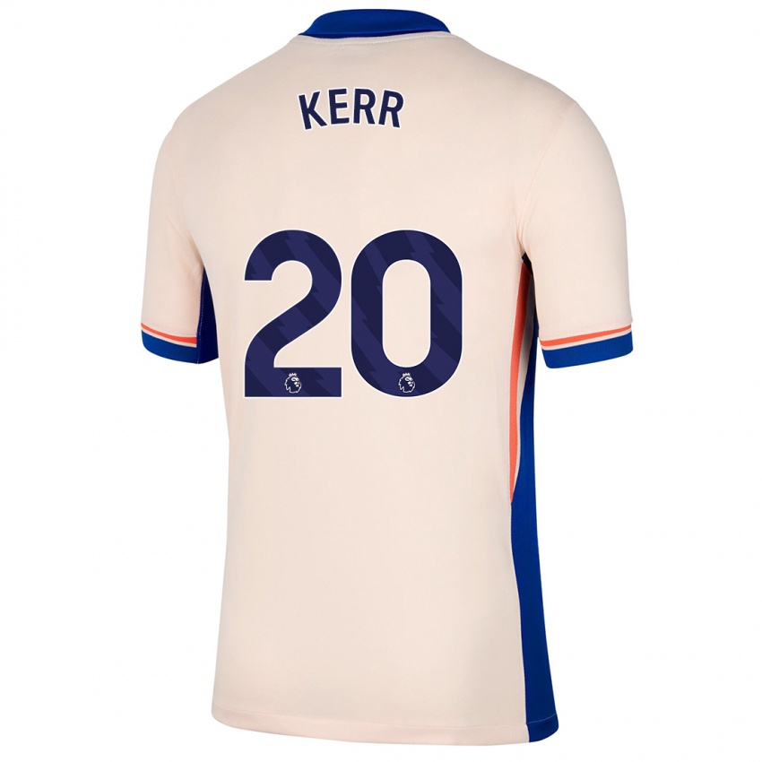 Niño Camiseta Sam Kerr #20 Beige Claro 2ª Equipación 2024/25 La Camisa Argentina