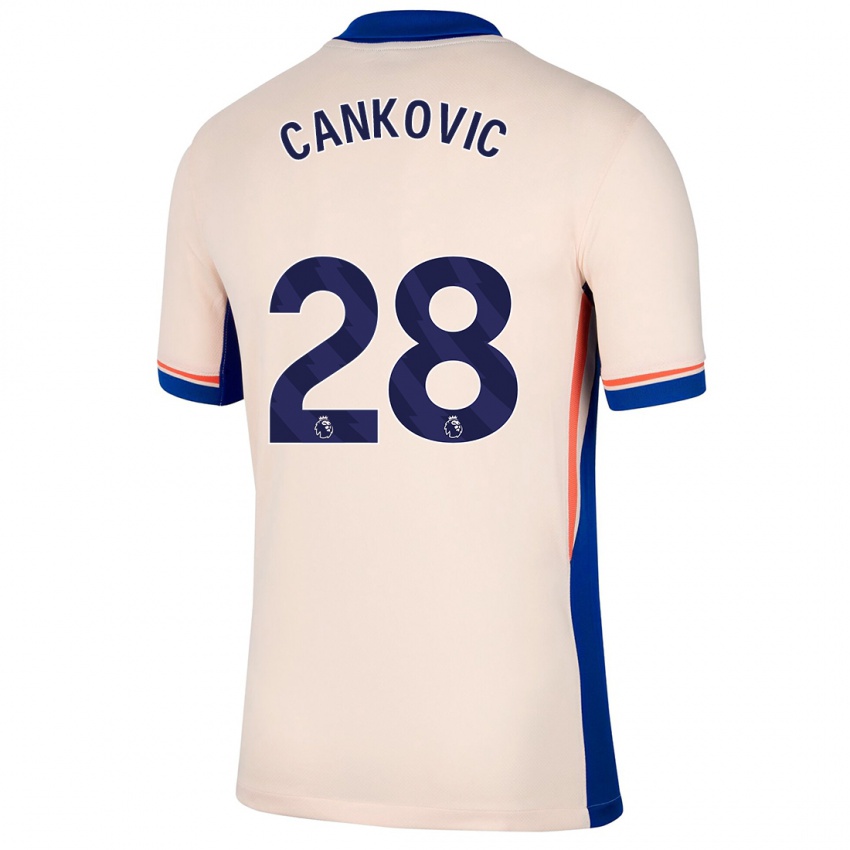 Niño Camiseta Jelena Čanković #28 Beige Claro 2ª Equipación 2024/25 La Camisa Argentina