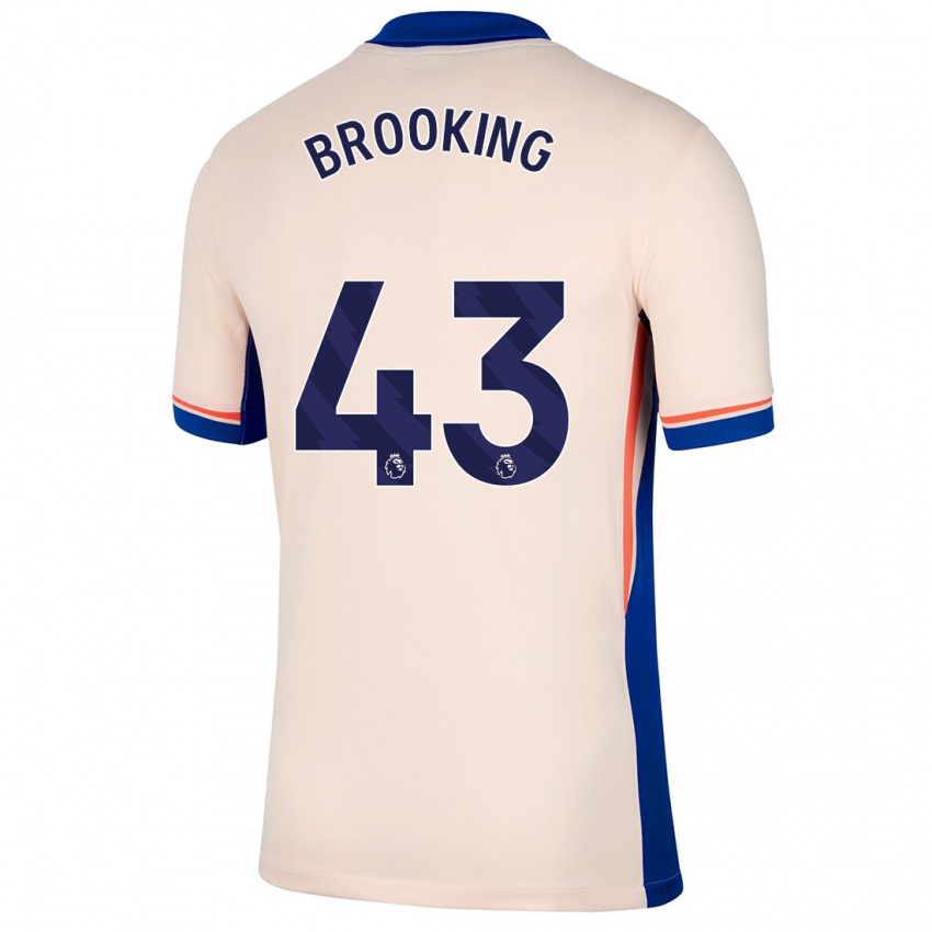 Niño Camiseta Josh Brooking #43 Beige Claro 2ª Equipación 2024/25 La Camisa Argentina