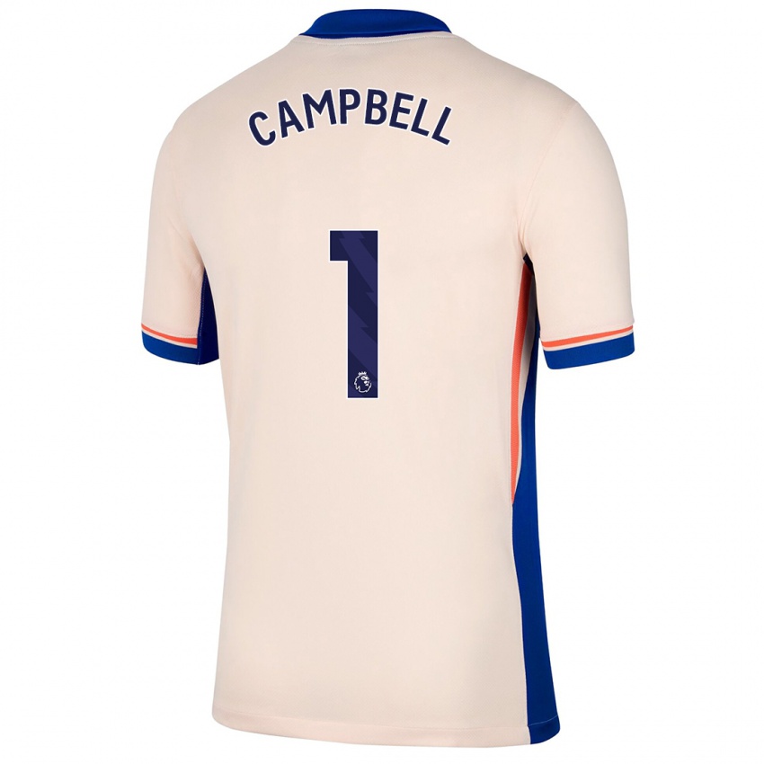 Niño Camiseta Luke Campbell #1 Beige Claro 2ª Equipación 2024/25 La Camisa Argentina