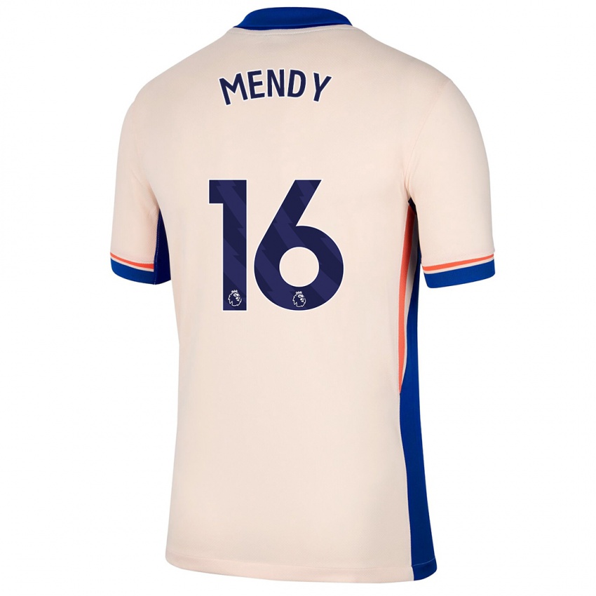 Niño Camiseta Edouard Mendy #16 Beige Claro 2ª Equipación 2024/25 La Camisa Argentina