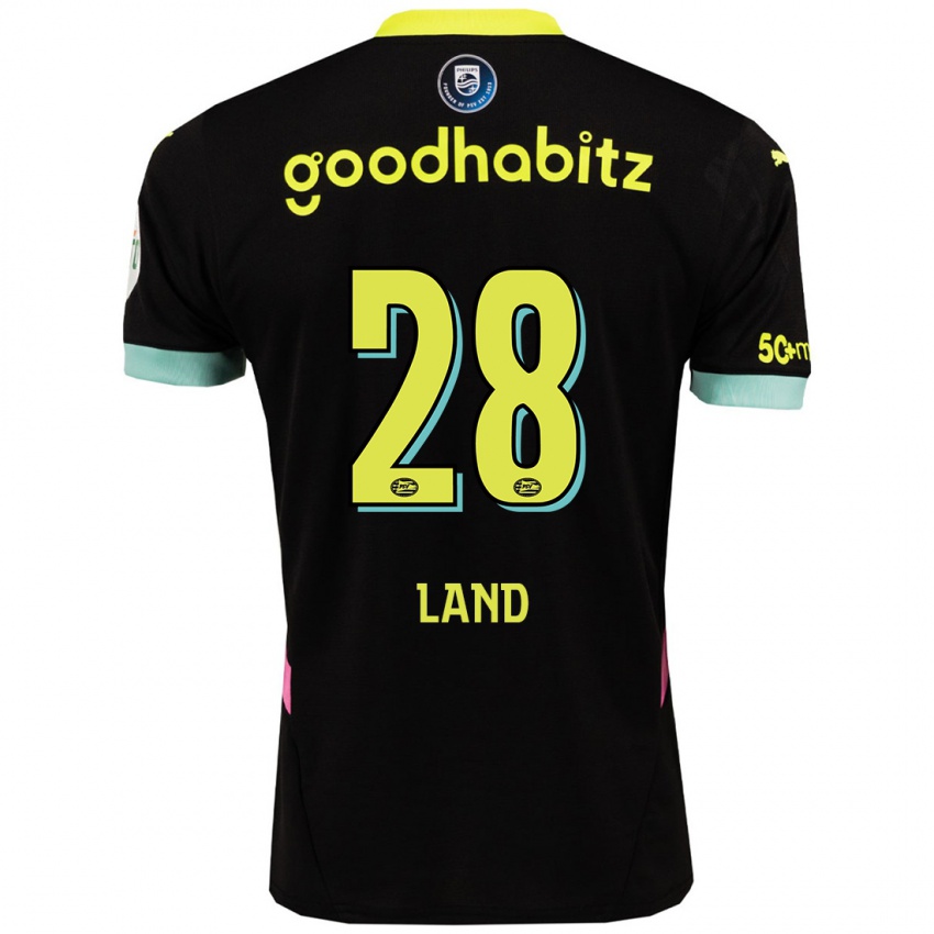 Niño Camiseta Tygo Land #28 Negro Amarillo 2ª Equipación 2024/25 La Camisa Argentina