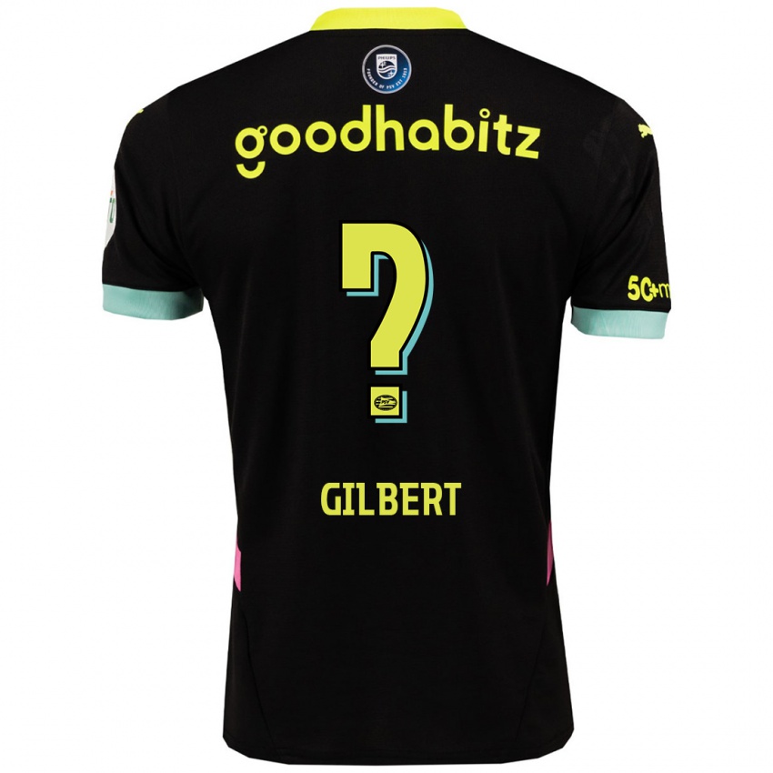 Niño Camiseta Dantaye Gilbert #0 Negro Amarillo 2ª Equipación 2024/25 La Camisa Argentina