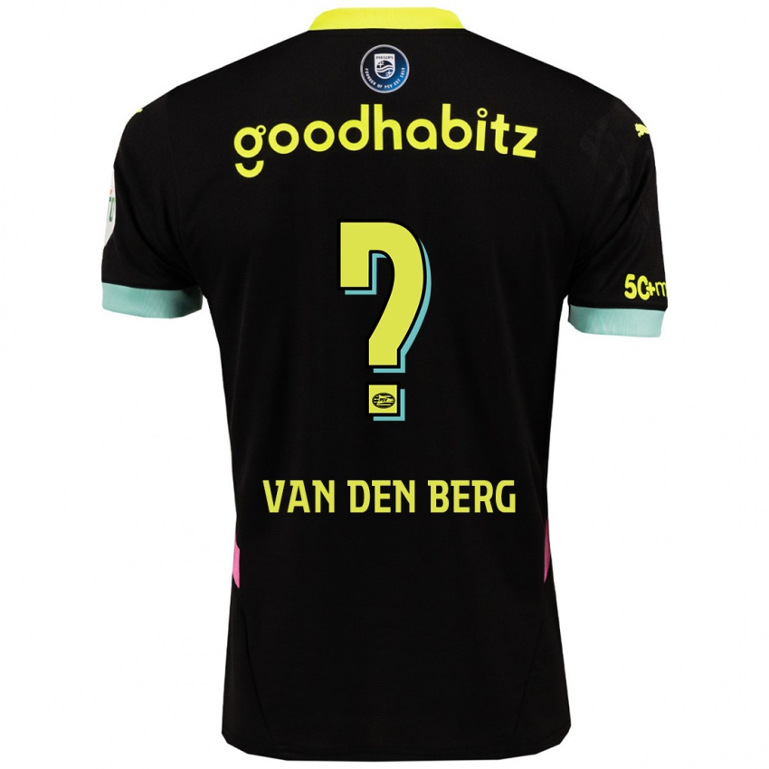 Niño Camiseta Joel Van Den Berg #0 Negro Amarillo 2ª Equipación 2024/25 La Camisa Argentina