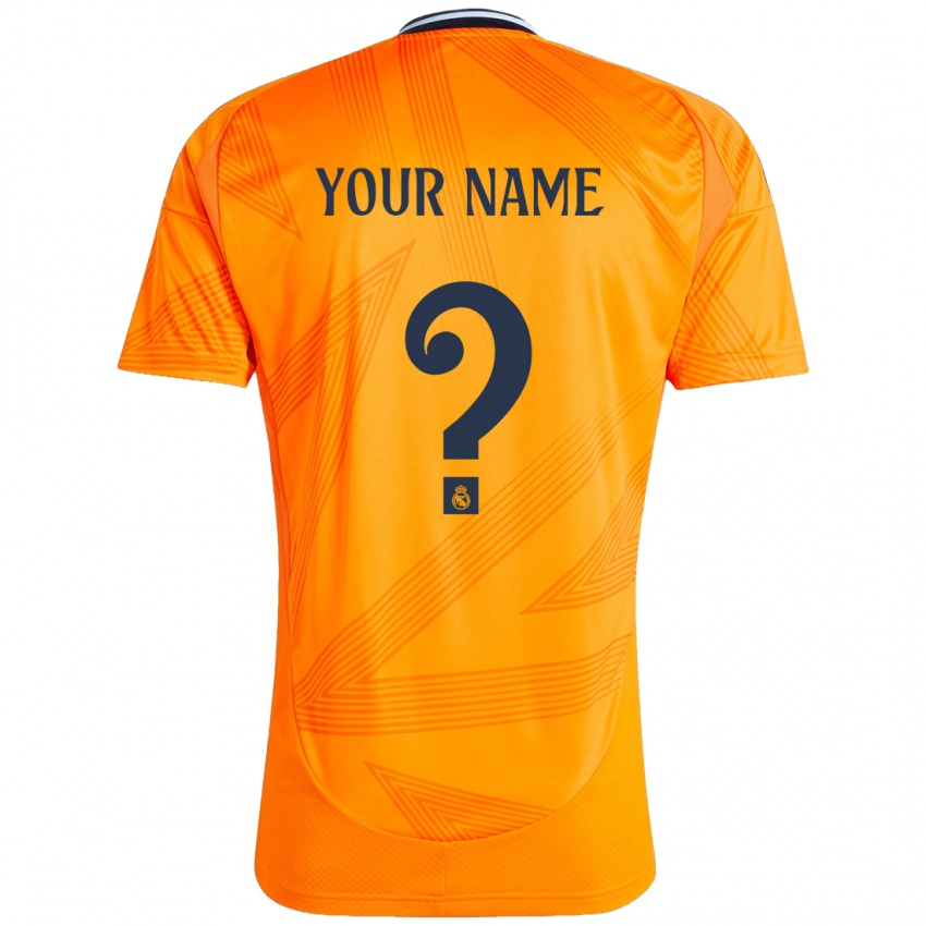 Niño Camiseta Su Nombre #0 Naranja 2ª Equipación 2024/25 La Camisa Argentina