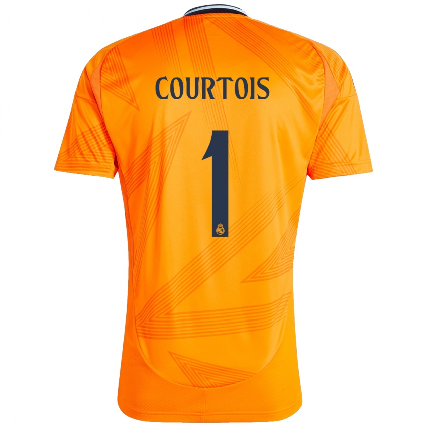 Niño Camiseta Thibaut Courtois #1 Naranja 2ª Equipación 2024/25 La Camisa Argentina