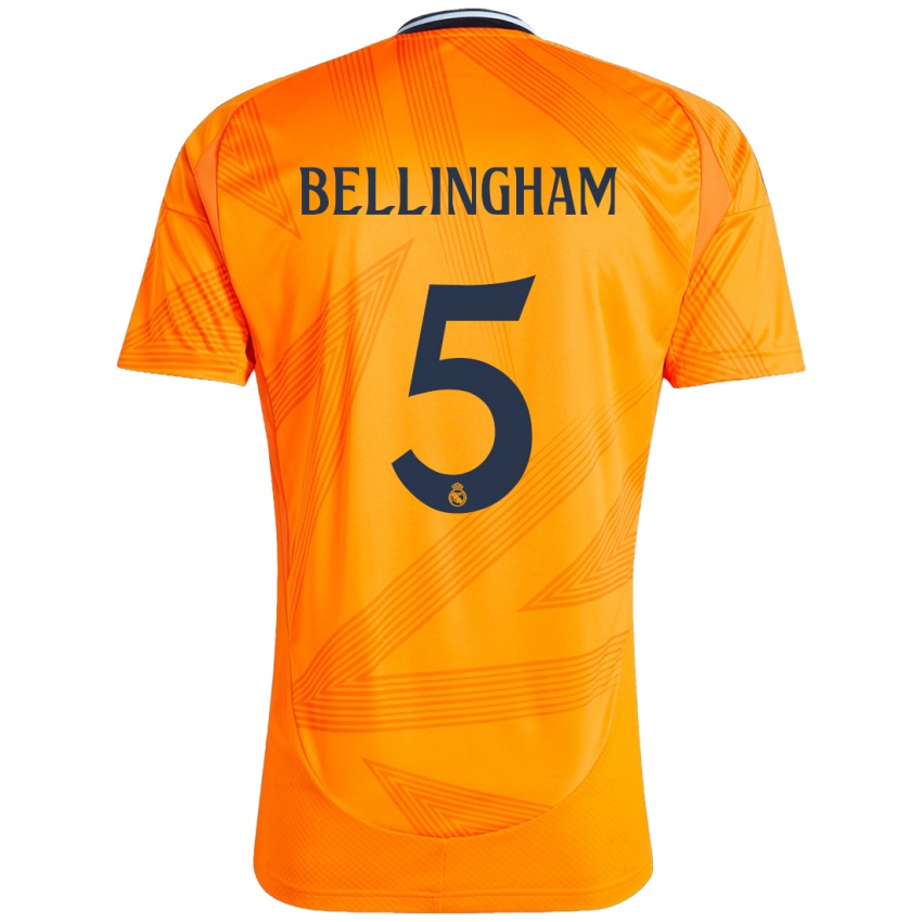 Niño Camiseta Jude Bellingham #5 Naranja 2ª Equipación 2024/25 La Camisa Argentina