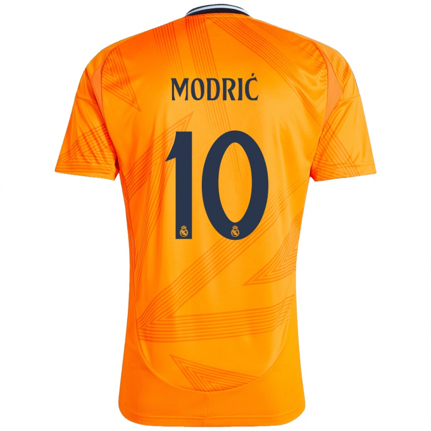 Niño Camiseta Luka Modric #10 Naranja 2ª Equipación 2024/25 La Camisa Argentina