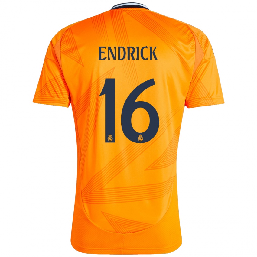 Niño Camiseta Endrick #16 Naranja 2ª Equipación 2024/25 La Camisa Argentina