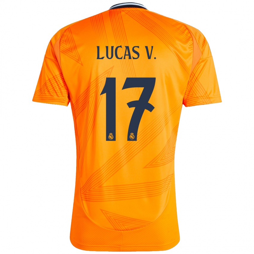 Niño Camiseta Lucas Vazquez #17 Naranja 2ª Equipación 2024/25 La Camisa Argentina