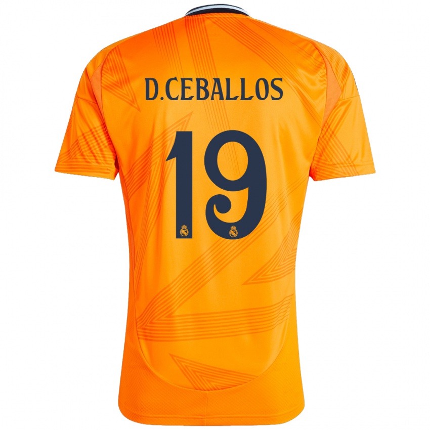 Niño Camiseta Dani Ceballos #19 Naranja 2ª Equipación 2024/25 La Camisa Argentina