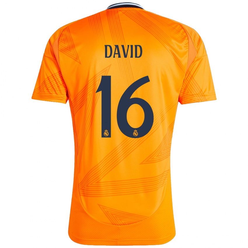 Niño Camiseta Antonio David #16 Naranja 2ª Equipación 2024/25 La Camisa Argentina