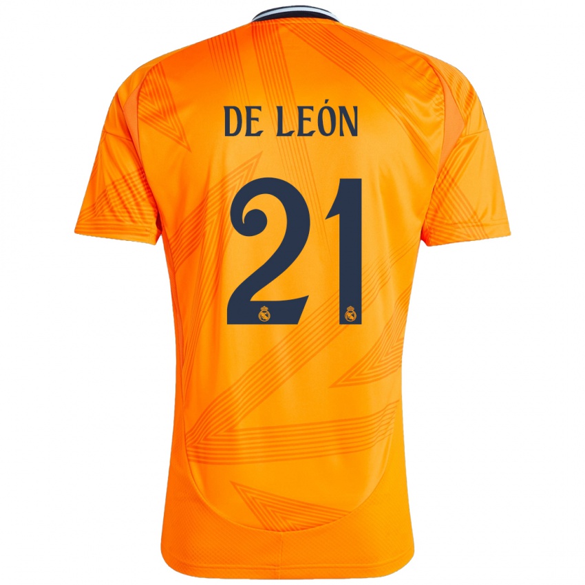 Niño Camiseta Jeremy De León #21 Naranja 2ª Equipación 2024/25 La Camisa Argentina