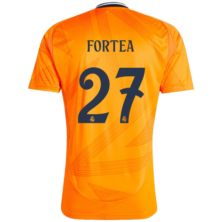 Niño Camiseta Jesús Fortea #27 Naranja 2ª Equipación 2024/25 La Camisa Argentina