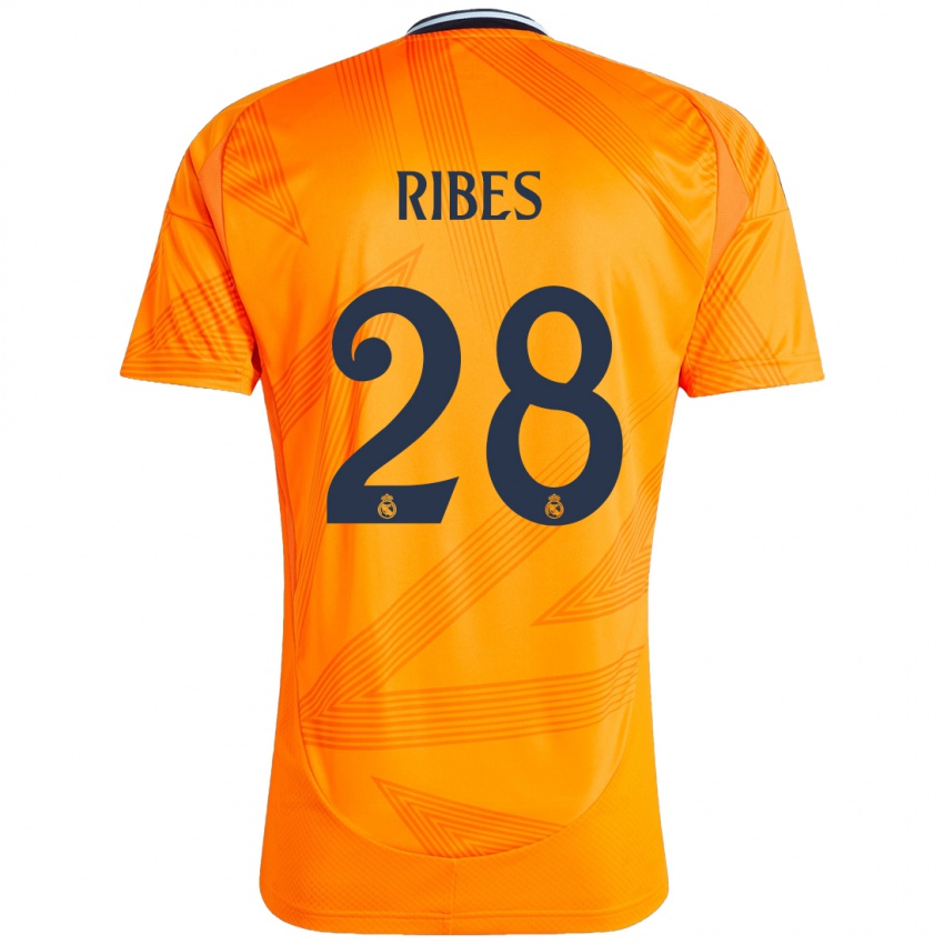 Niño Camiseta Kike Ribes #28 Naranja 2ª Equipación 2024/25 La Camisa Argentina