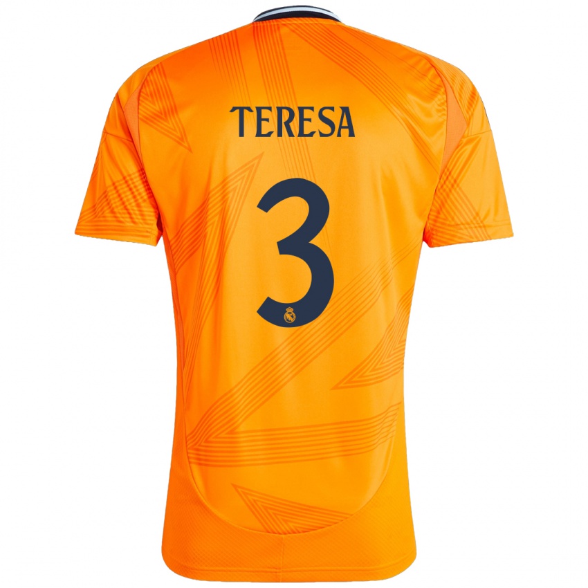 Niño Camiseta Teresa Abelleira #3 Naranja 2ª Equipación 2024/25 La Camisa Argentina