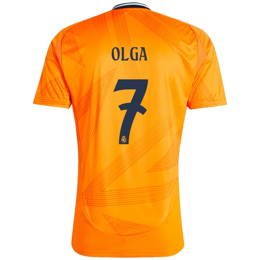 Niño Camiseta Olga Carmona #7 Naranja 2ª Equipación 2024/25 La Camisa Argentina