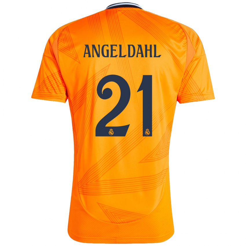 Niño Camiseta Filippa Angeldahl #21 Naranja 2ª Equipación 2024/25 La Camisa Argentina