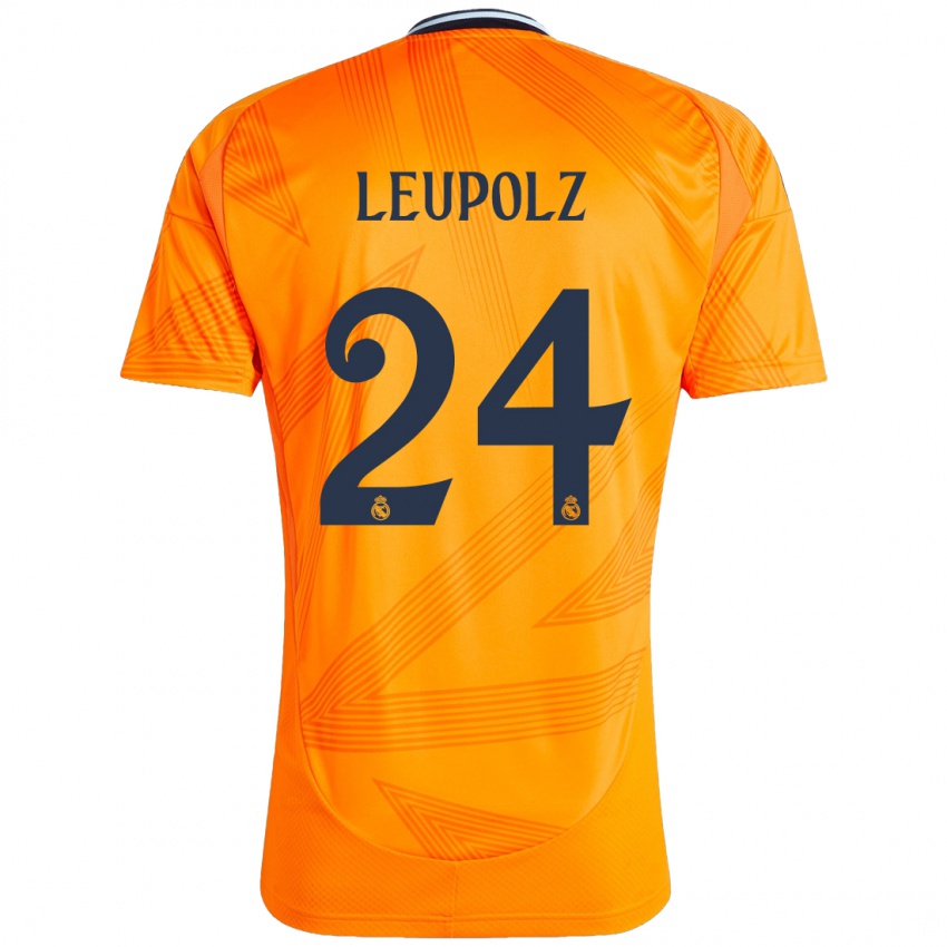 Niño Camiseta Melanie Leupolz #24 Naranja 2ª Equipación 2024/25 La Camisa Argentina