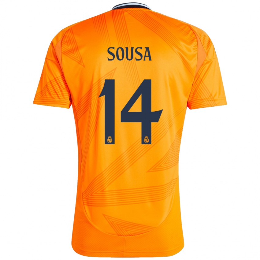 Niño Camiseta Kathellen Sousa #14 Naranja 2ª Equipación 2024/25 La Camisa Argentina