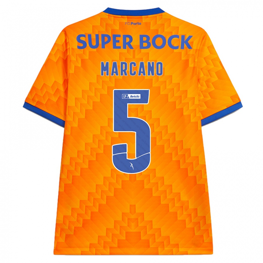 Niño Camiseta Ivan Marcano #5 Naranja 2ª Equipación 2024/25 La Camisa Argentina