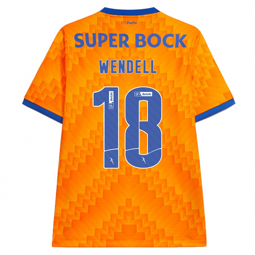 Niño Camiseta Wendell #18 Naranja 2ª Equipación 2024/25 La Camisa Argentina