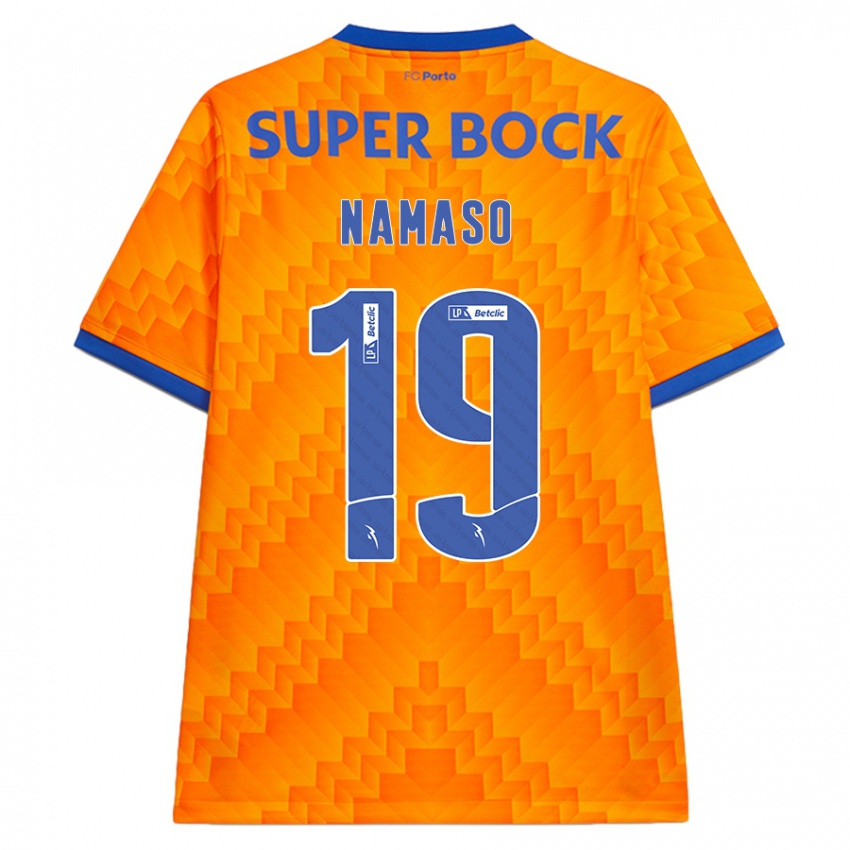 Niño Camiseta Danny Namaso #19 Naranja 2ª Equipación 2024/25 La Camisa Argentina