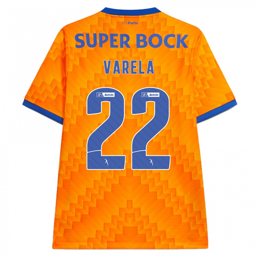 Niño Camiseta Alan Varela #22 Naranja 2ª Equipación 2024/25 La Camisa Argentina